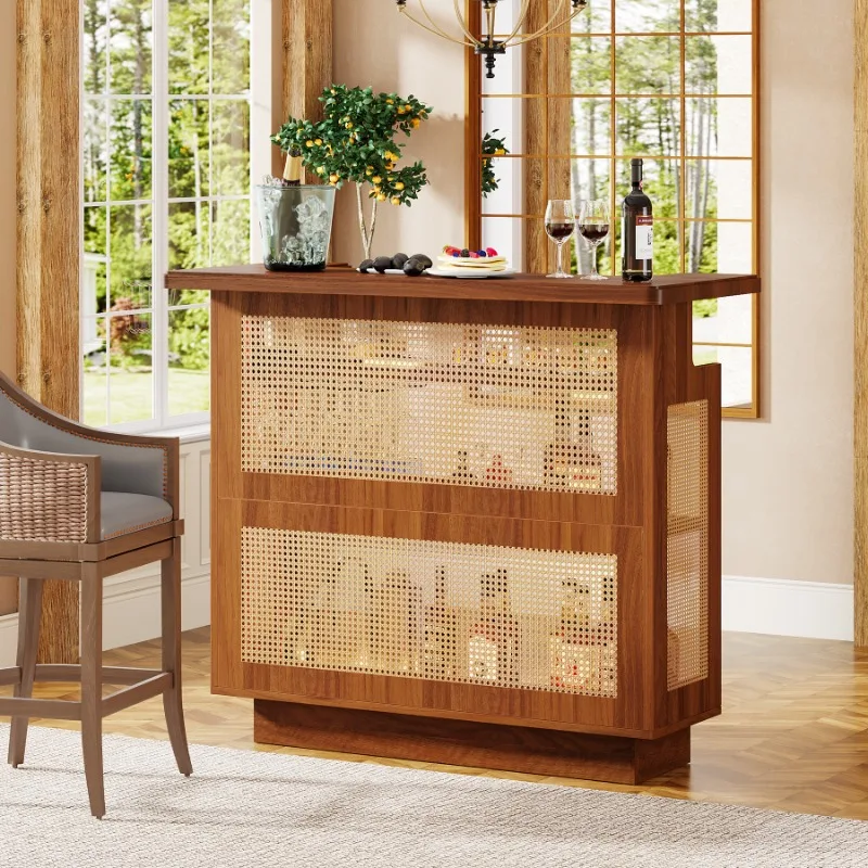 Rattan Island Table Wine Cabinet Corner Milk Tea Bar High Table Commercial Integrated Wine Table Bar Rattan Island Table Wine Cabinet Corner Milk Tea Bar High Table Commercial Integrated Wine Table Bar