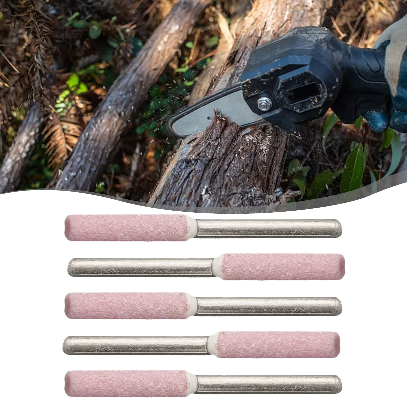 5PCS 4/4.8/5.5mm Chainsaw Sharpener Cylindrical Burr Grinding Stone File 120-150 Mesh Chainsaw Sharpening Abrasive Grinding Tool
5PCS 4/4.8/5.5mm Chainsaw Sharpener Cylindrical Burr Grinding Stone File 120-150 Mesh Chainsaw Sharpening Abrasive Grinding Tool