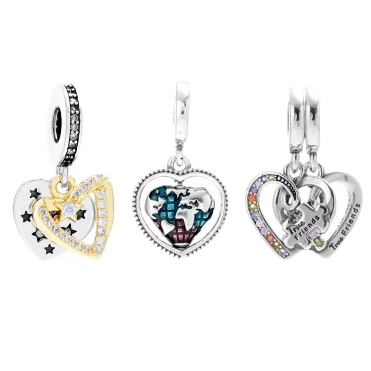 Shooting Star Puzzle Piece Hearts Splittable Friendship Pendant Bead 925 Sterling Silver Charm Fit Europe Bracelet DIY Jewelry
Shooting Star Puzzle Piece Hearts Splittable Friendship Pendant Bead 925 Sterling Silver Charm Fit Europe Bracelet DIY Jewelry