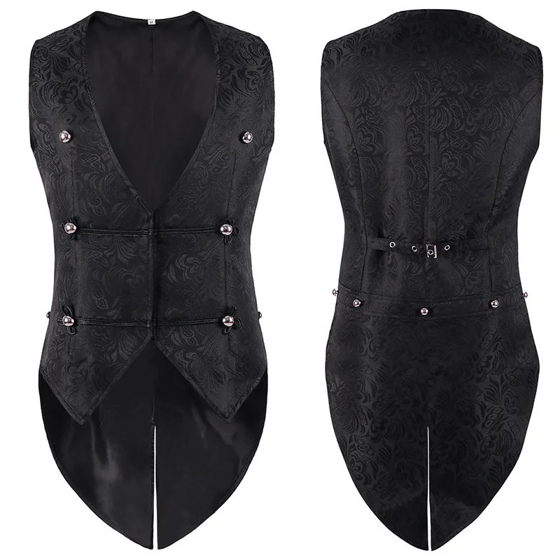Men's Renaissance Cosplay Medieval Pirate Waistcoat Vest Vintage Vicotiran Steampunk Jacquard Swallow Top Noble Blazer Costume
Men's Renaissance Cosplay Medieval Pirate Waistcoat Vest Vintage Vicotiran Steampunk Jacquard Swallow Top Noble Blazer Costume
