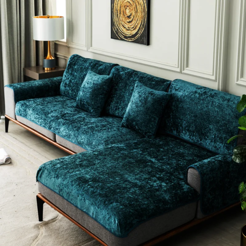 Modern Simple 4 seasons sofa cover Anti-skid leather Glossy Style Plush towel sofa cover Hotel lounge chair reflective blanket 
Modern Simple 4 seasons sofa cover Anti-skid leather Glossy Style Plush towel sofa cover Hotel lounge chair reflective blanket