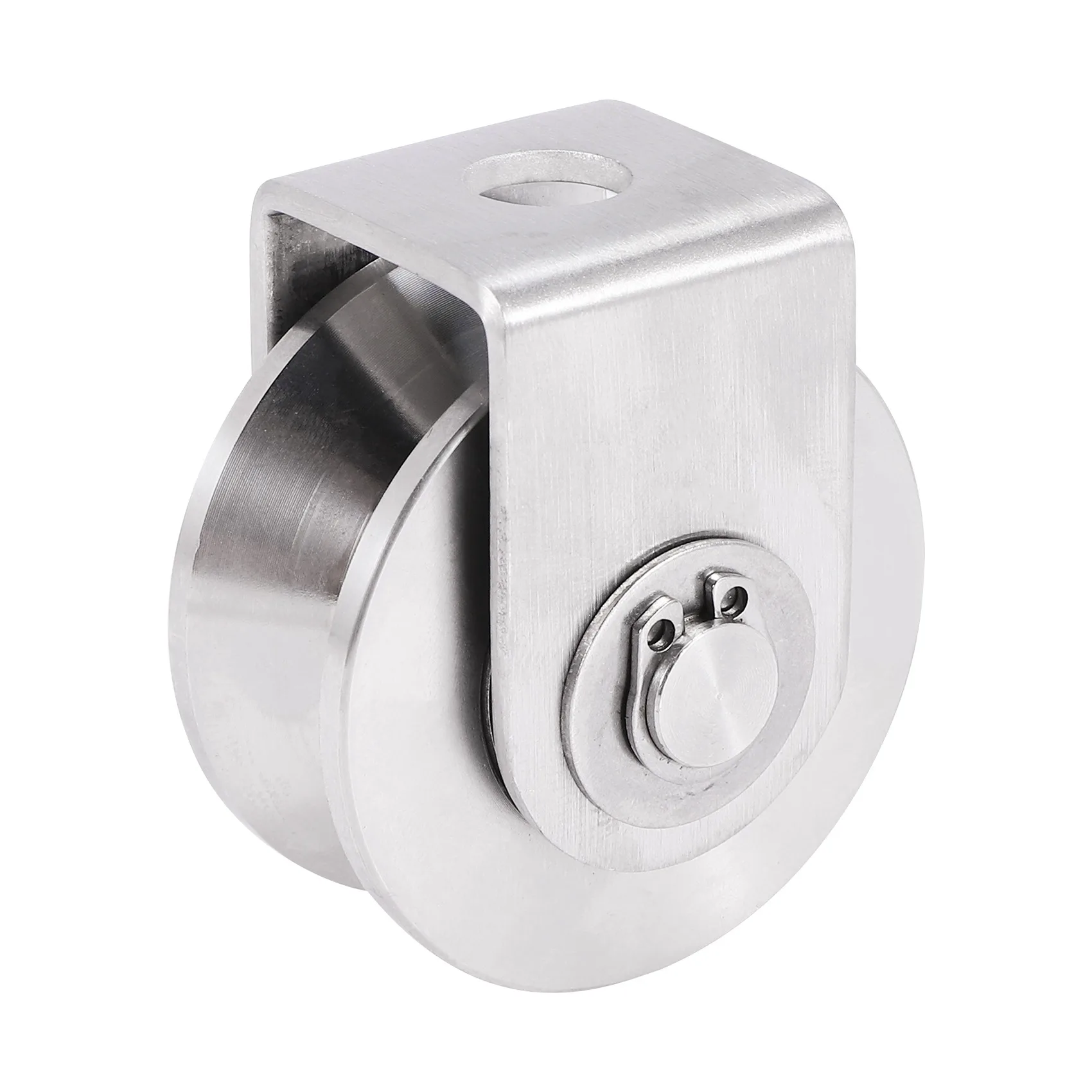 2 Inch V Type Pulley Roller 304 Stainless Steel Sliding Gate Roller Wheel Bearing for Material Handling and Moving 
2 Inch V Type Pulley Roller 304 Stainless Steel Sliding Gate Roller Wheel Bearing for Material Handling and Moving