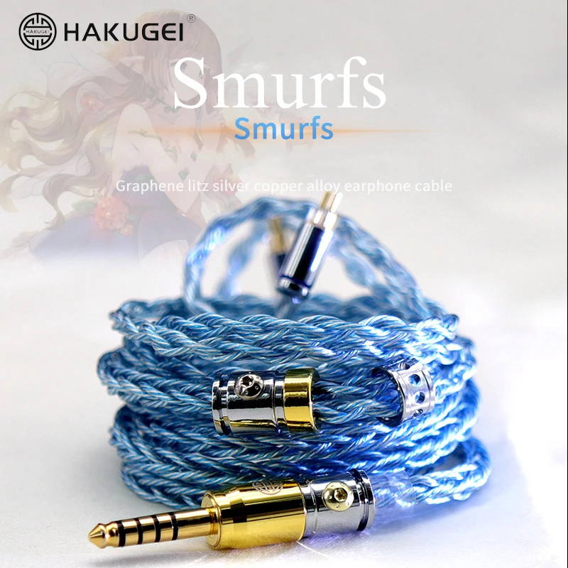 HAKUGEI Smurfs Earbuds Earphone Upgrade Cable Litz Silver Copper Alloy 6NOCC Headphone Wire 0.78mm MMCX QDC
HAKUGEI Smurfs Earbuds Earphone Upgrade Cable Litz Silver Copper Alloy 6NOCC Headphone Wire 0.78mm MMCX QDC