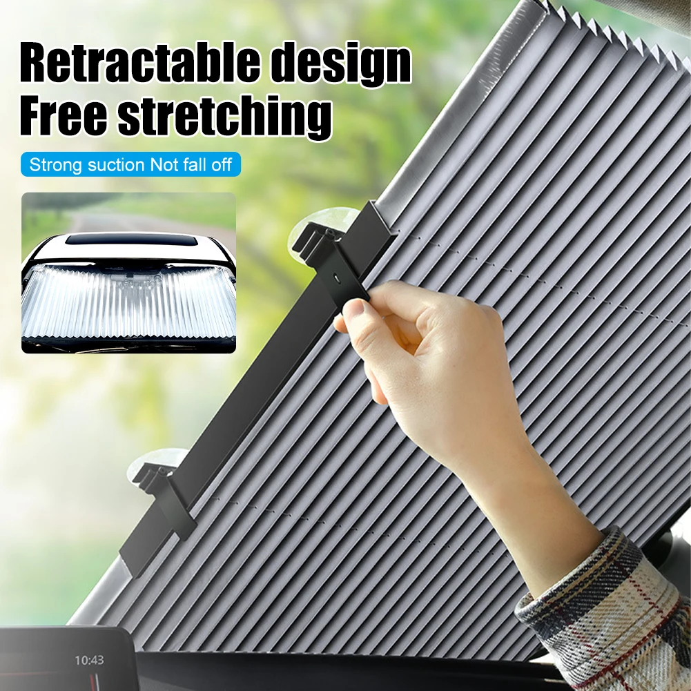Car Windshield Curtain Retractable Set Folding Car Sunshade Cover Reflective Film Curtains Anti-UV Car Sun Shade 46cm
Car Windshield Curtain Retractable Set Folding Car Sunshade Cover Reflective Film Curtains Anti-UV Car Sun Shade 46cm