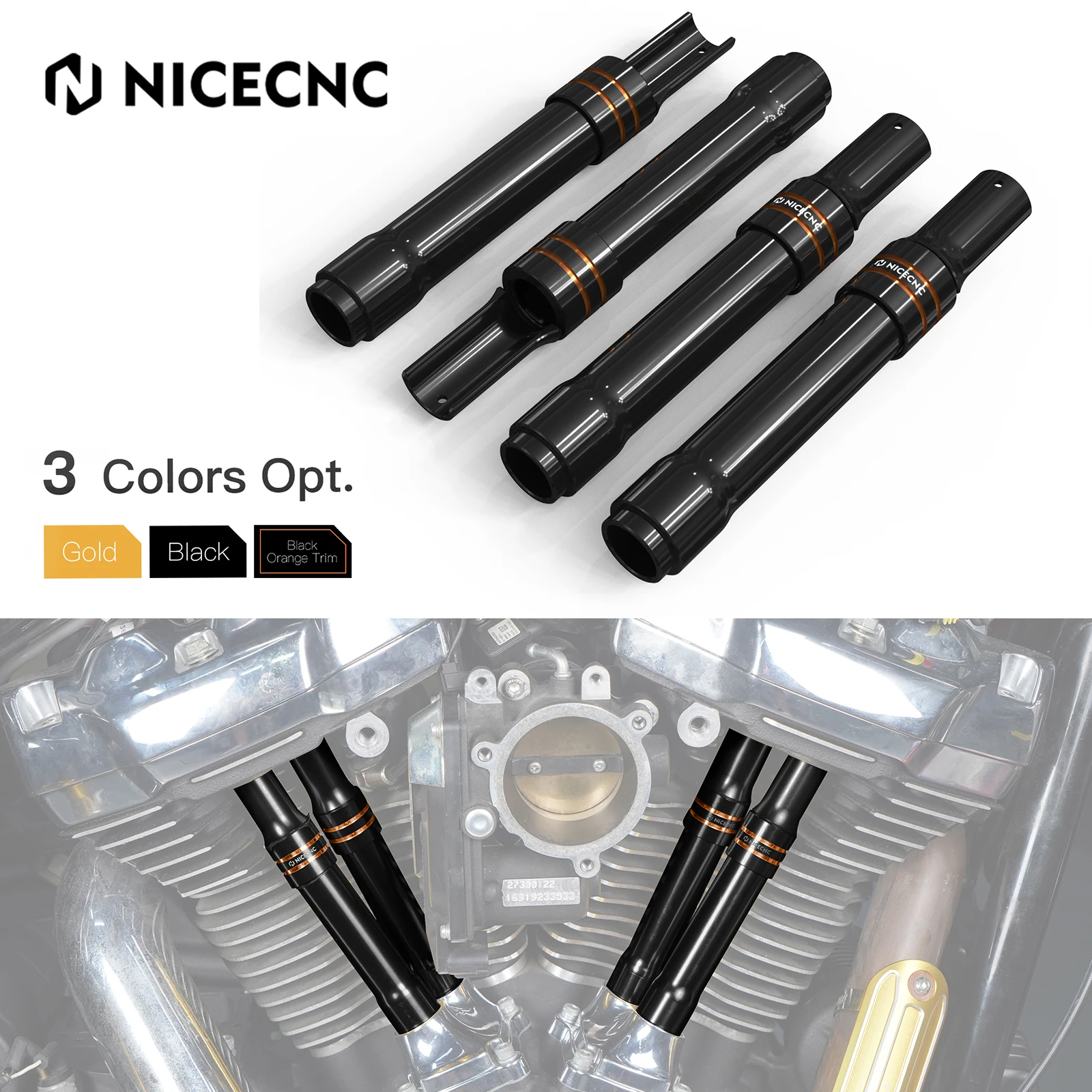 NICECNC Motorcycle Engine Pushrod Covers Set For Harley Touring Road King FLHR 2017-2023 Softail Fat Boy FLFB 107 2018-2020
NICECNC Motorcycle Engine Pushrod Covers Set For Harley Touring Road King FLHR 2017-2023 Softail Fat Boy FLFB 107 2018-2020