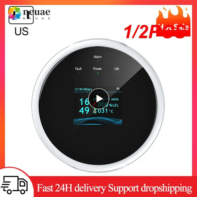 1/2PCS Wireless Natural Gas Sensor Combustible Household Smart LPG Gas Alarm Detector Leakage Sensor Temperature Detectors
1/2PCS Wireless Natural Gas Sensor Combustible Household Smart LPG Gas Alarm Detector Leakage Sensor Temperature Detectors