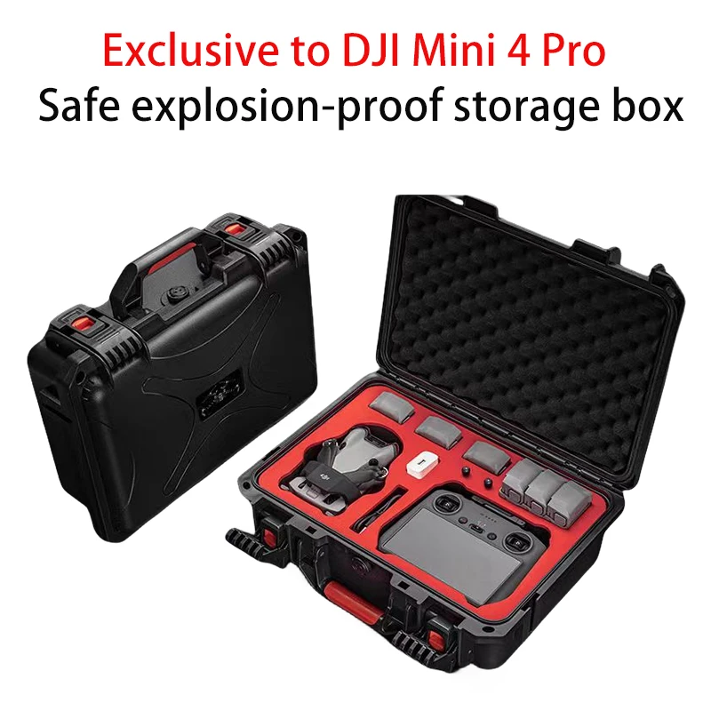 For DJI Mini 4pro explosion-proof ABS kit organizer compatible with RC2/N2
For DJI Mini 4pro explosion-proof ABS kit organizer compatible with RC2/N2