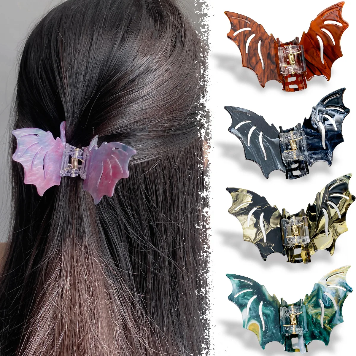 Bat Grab Clip Halloween Hair Clip Ghost Maiden Hair Grab Back of the Head Plate Hair Shark Clip Gothic Hair Accessories
Bat Grab Clip Halloween Hair Clip Ghost Maiden Hair Grab Back of the Head Plate Hair Shark Clip Gothic Hair Accessories