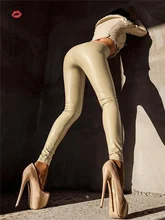 Tossy Black PU Slim Leggings Women High Waist Sted Up Pants Casual Basic New All-Match Lady Skinny Long Pants Fashion Streetwear
Tossy Black PU Slim Leggings Women High Waist Sted Up Pants Casual Basic New All-Match Lady Skinny Long Pants Fashion Streetwear