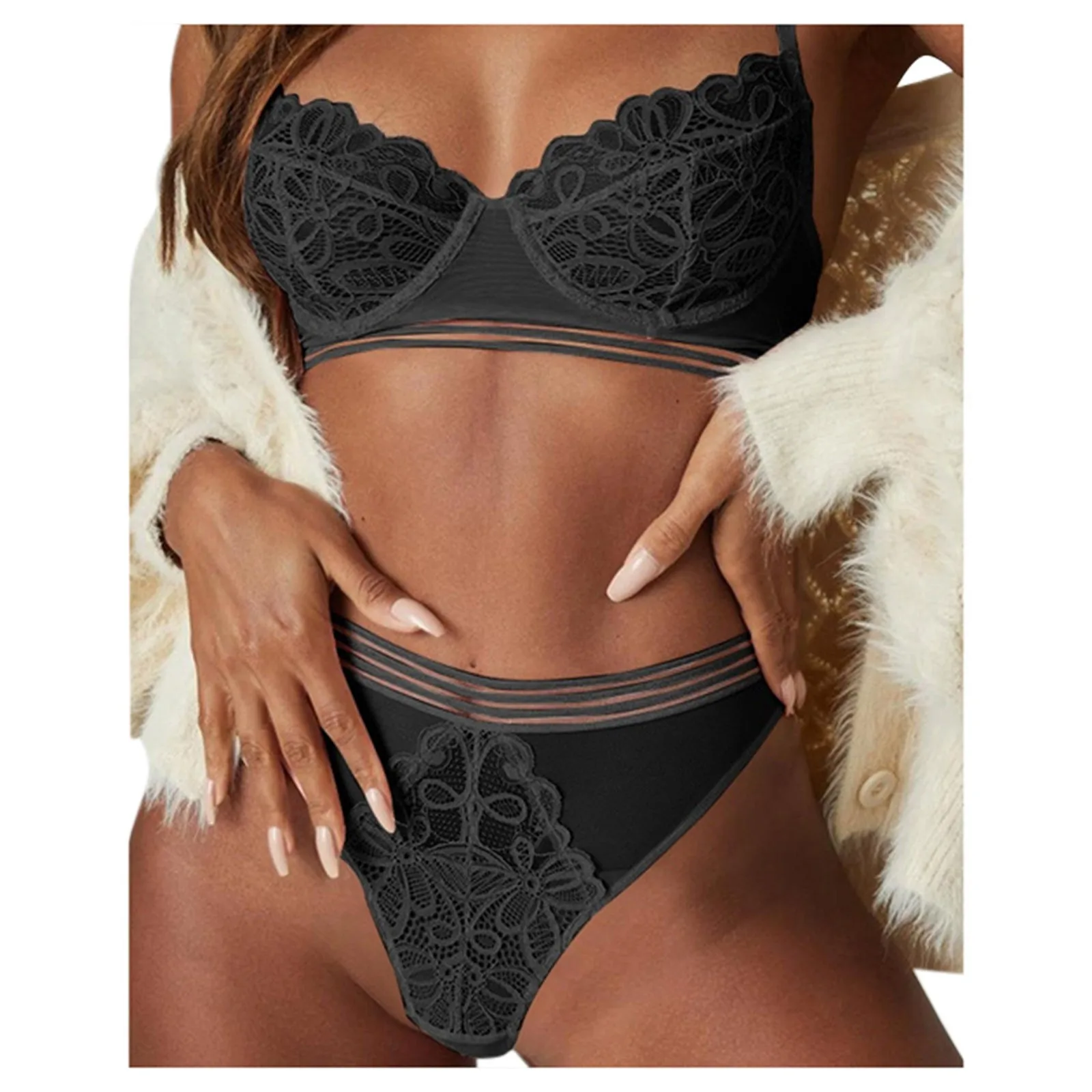 Sexy Lace Floral Lingerie Set See Through G String Erotic Underwear Women Teddies Thong Sleepwear
Sexy Lace Floral Lingerie Set See Through G String Erotic Underwear Women Teddies Thong Sleepwear