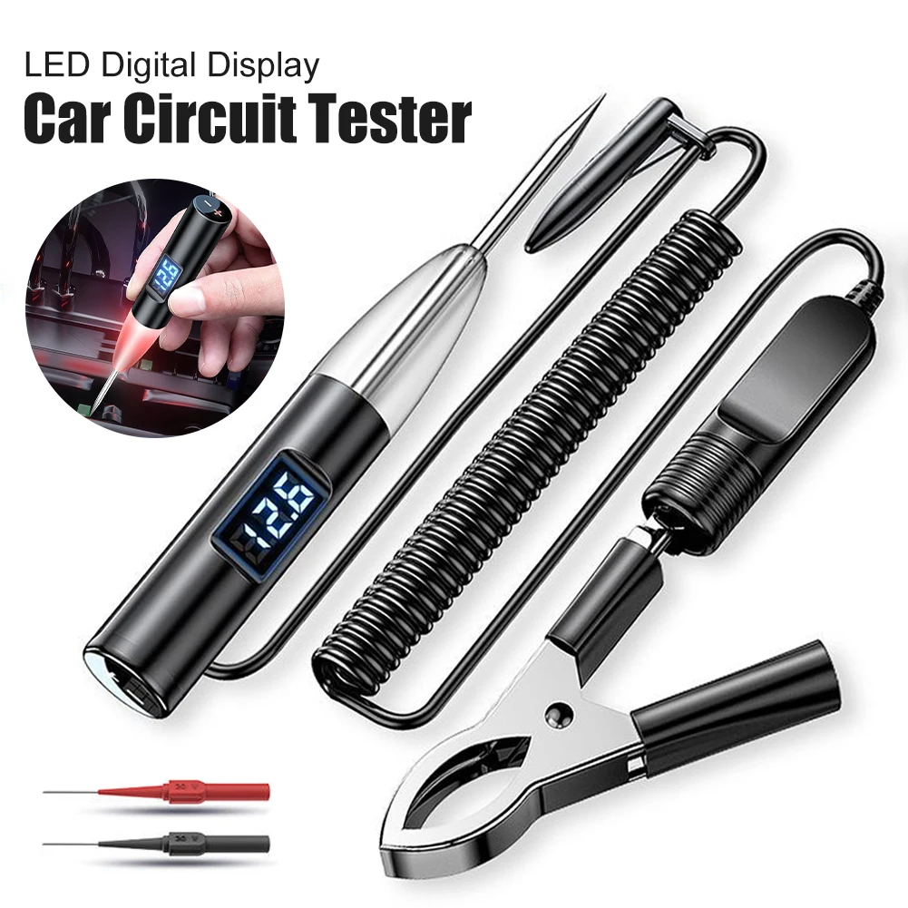 Car Trunk Voltage Circuit Tester Pen LED Digital Display Power Probe Voltage Detector Car Repair Maintenance Diagnostic Tool
Car Trunk Voltage Circuit Tester Pen LED Digital Display Power Probe Voltage Detector Car Repair Maintenance Diagnostic Tool