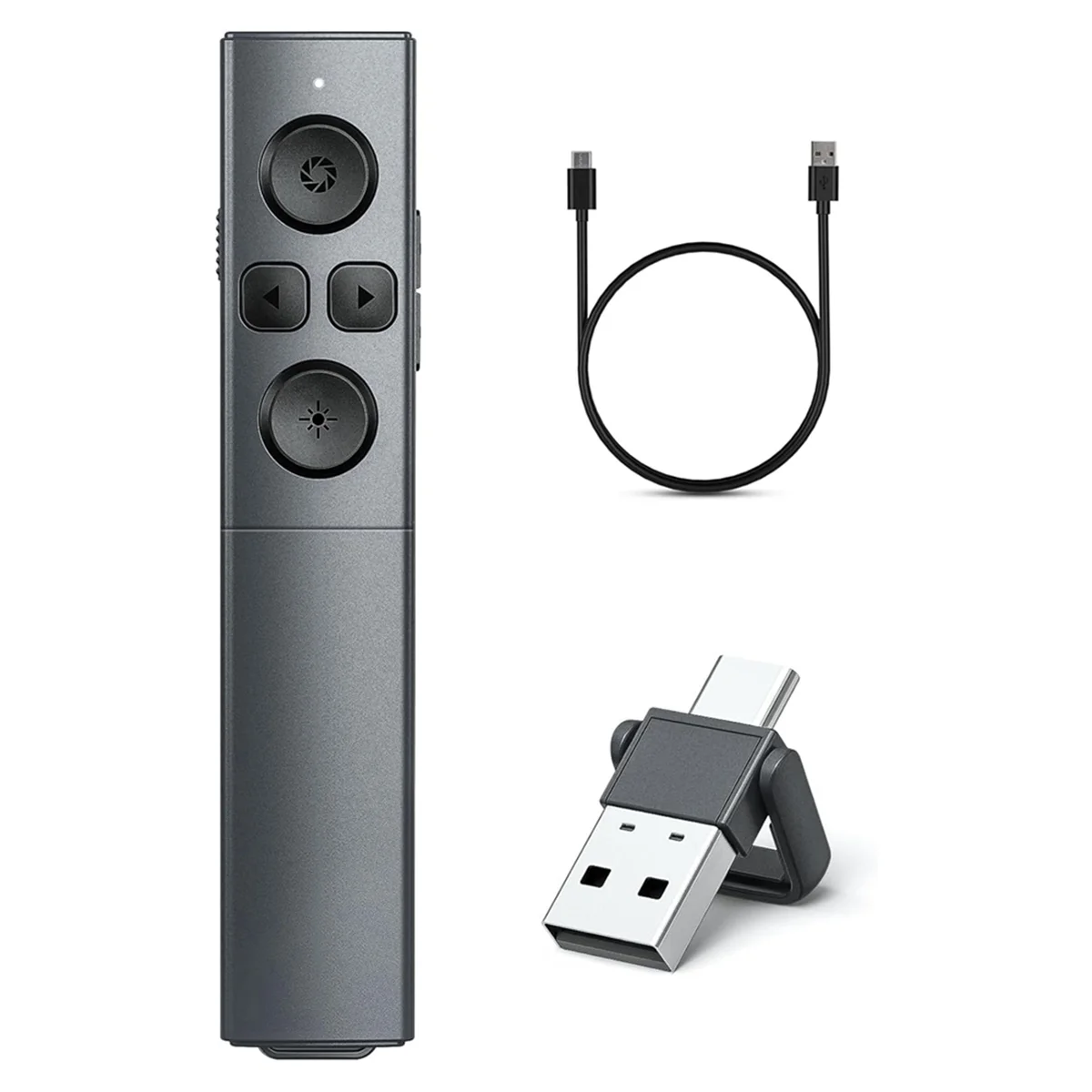Устройство для презентаций USB Type-C 2-в-1, перезаряжаемый беспроводной пульт для презентаций PowerPoint
Устройство для презентаций USB Type-C 2-в-1, перезаряжаемый беспроводной пульт для презентаций PowerPoint