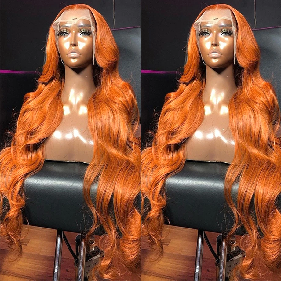 Ginger Orange 13x6 HD Lace Front Wigs Human Hair Bone Body Wave 13x4 Human Hair Lace Frontal Wigs Transparent Lace Wig For Women
Ginger Orange 13x6 HD Lace Front Wigs Human Hair Bone Body Wave 13x4 Human Hair Lace Frontal Wigs Transparent Lace Wig For Women
