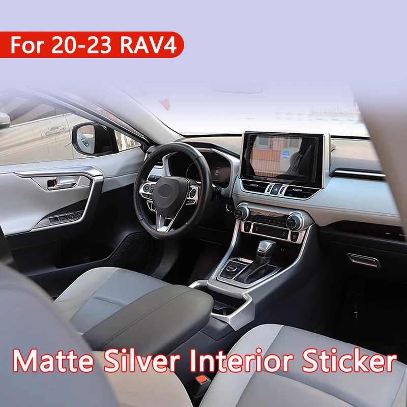 Для Toyota RAV4 2020-2023 Автомобильный интерьер литье ABS матовая Серебряная отделка приборная панель центральное управление стикер модификация аксессуар
Для Toyota RAV4 2020-2023 Автомобильный интерьер литье ABS матовая Серебряная отделка приборная панель центральное управление стикер модификация аксессуар