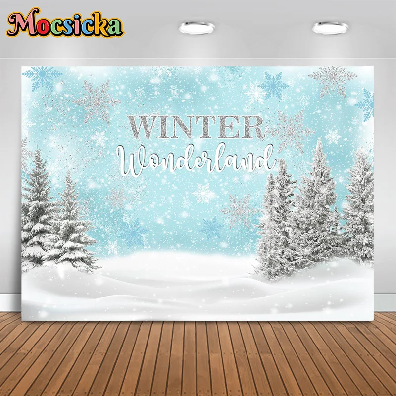 Mocsicka Winter Photography Background Pine Tree Snowflake Backdrop New Year's Eve Birthday Party Cake Smash Photo Studio
Mocsicka Winter Photography Background Pine Tree Snowflake Backdrop New Year's Eve Birthday Party Cake Smash Photo Studio
