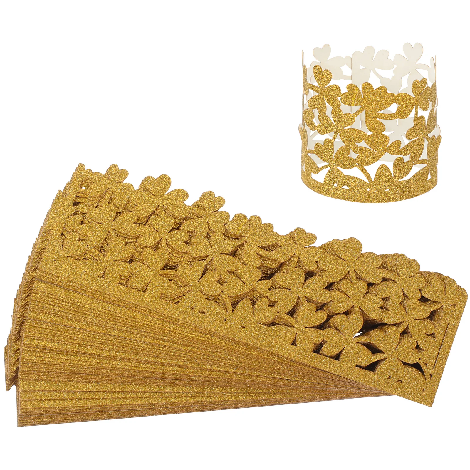 50pcs Napkin Rings Hollow Napkin Holder Paper Napkin Bands Exquisite Serviette Rings for Dinner Table
50pcs Napkin Rings Hollow Napkin Holder Paper Napkin Bands Exquisite Serviette Rings for Dinner Table