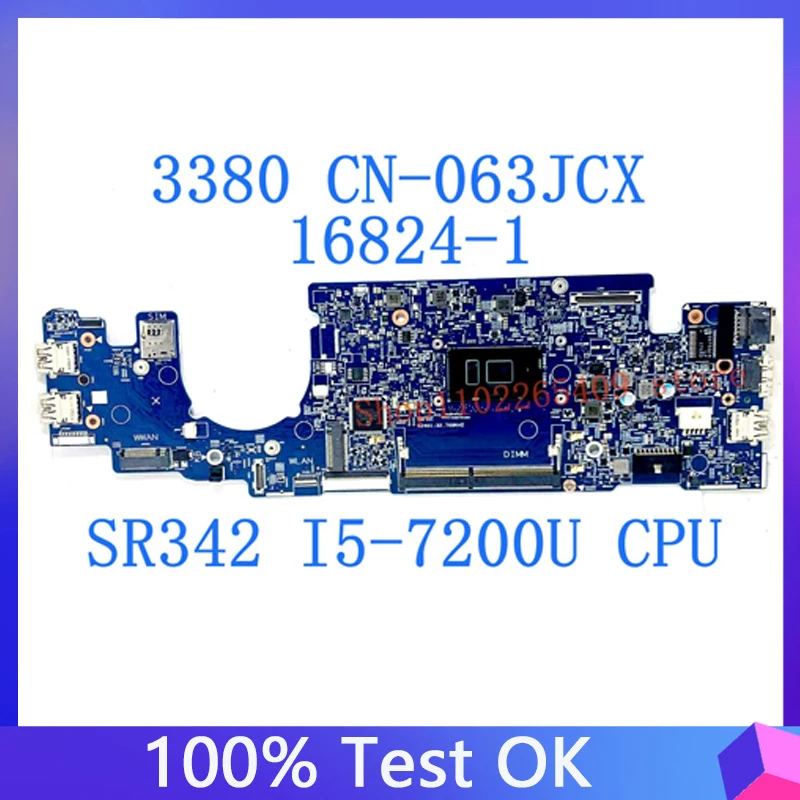CN-063JCX 063JCX 63JCX материнская плата 16824-1 для Dell Latitude 13 3380 L3380 материнская плата для ноутбука W/SR342 I5-7200U CPU 100% протестирована хорошо
CN-063JCX 063JCX 63JCX материнская плата 16824-1 для Dell Latitude 13 3380 L3380 материнская плата для ноутбука W/SR342 I5-7200U CPU 100% протестирована хорошо