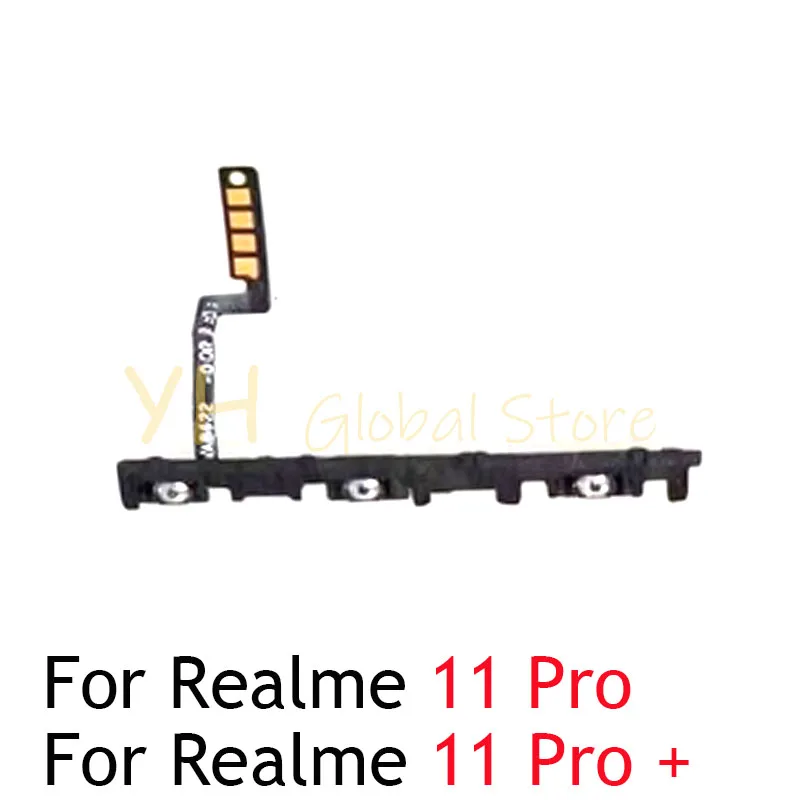 

For OPPO Realme 11 Pro Plus Pro+ Power On Off Switch Volume Side Button Flex Cable Repair Parts