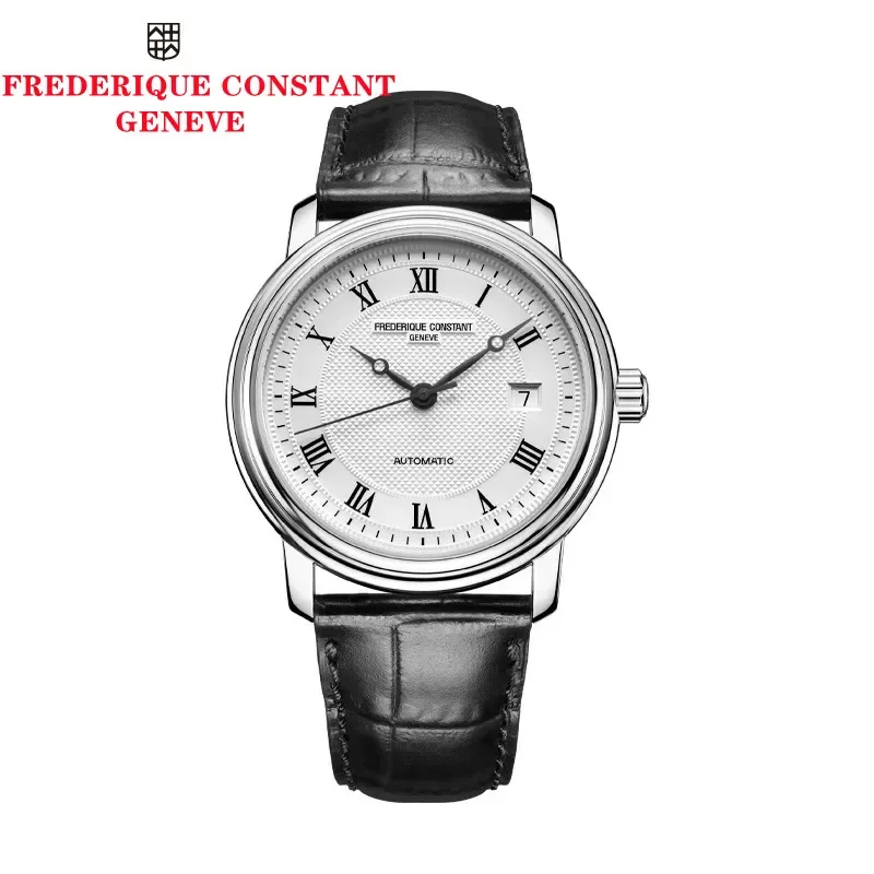 

2024 модные роскошные простые постоянные часы Фредерики для мужчин Женская Повседневная Автоматическая Дата циферблат наручные часы Премиум кожаный ремешок