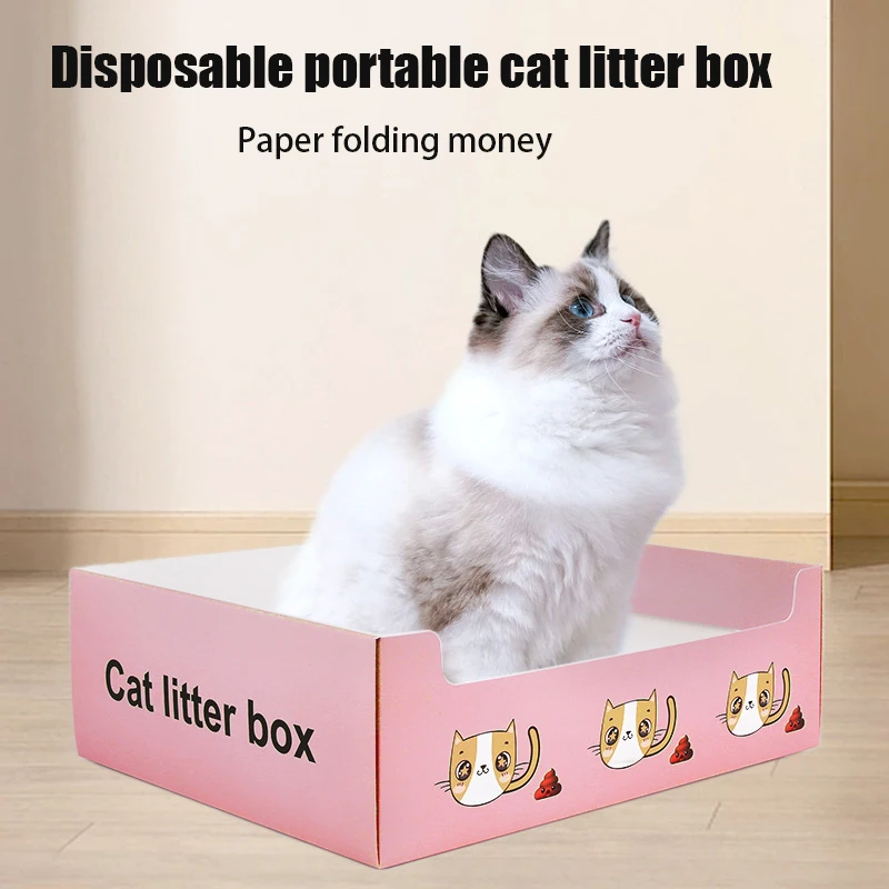 Foldable Disposable Cat Litter Box Pet Sand Box Container Kitten Travel Toilet Anti-splash Waterproof Large Space Cat Bedpan
Foldable Disposable Cat Litter Box Pet Sand Box Container Kitten Travel Toilet Anti-splash Waterproof Large Space Cat Bedpan