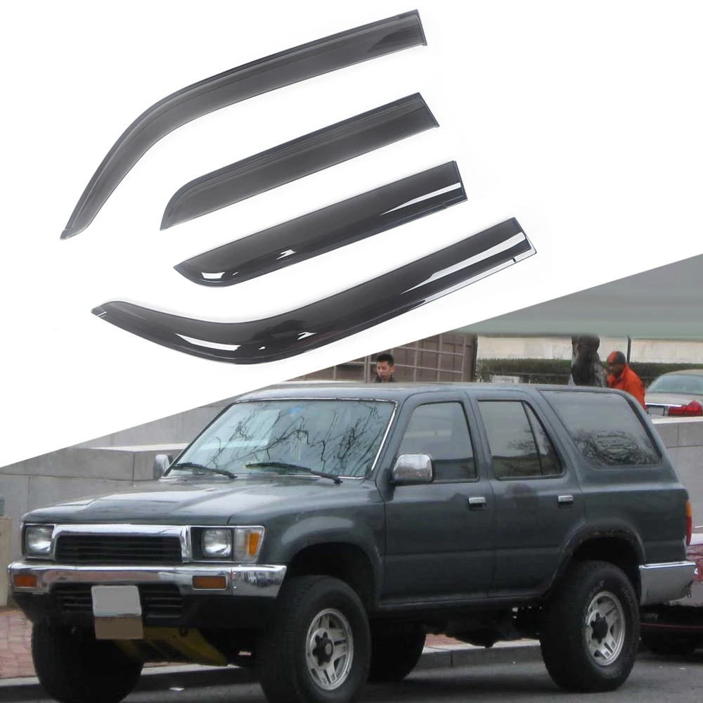 Ветровые дефлекторы для автомобильных боковых окон Toyota 4runner 1990-2018, козырек для двери с защитой от дождя, козырек для вентиляции, козырек для вентиляционного отверстия, козырек для темного дыма
Ветровые дефлекторы для автомобильных боковых окон Toyota 4runner 1990-2018, козырек для двери с защитой от дождя, козырек для вентиляции, козырек для вентиляционного отверстия, козырек для темного дыма
