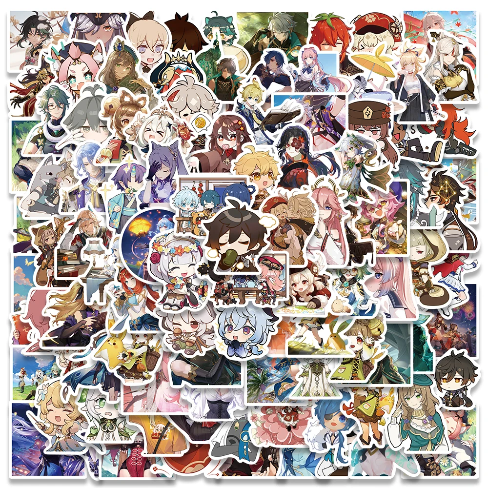 50/100pcs Cute Cartoon Game Genshin Impact Stickers Laptop Water Bottle Luggage Notebook Waterproof Graffiti Vinyl Decals
50/100pcs Cute Cartoon Game Genshin Impact Stickers Laptop Water Bottle Luggage Notebook Waterproof Graffiti Vinyl Decals