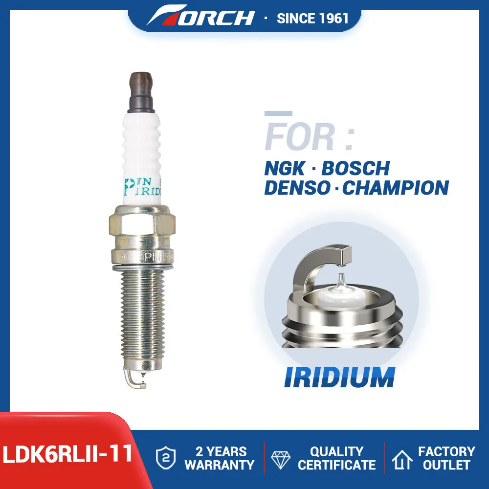 High Performance Spark Plug TORCH LDK6RLII-11 Replace for DILKR6D11G for Denso IXUH20I Double Iridium Candle Automobile Parts
High Performance Spark Plug TORCH LDK6RLII-11 Replace for DILKR6D11G for Denso IXUH20I Double Iridium Candle Automobile Parts