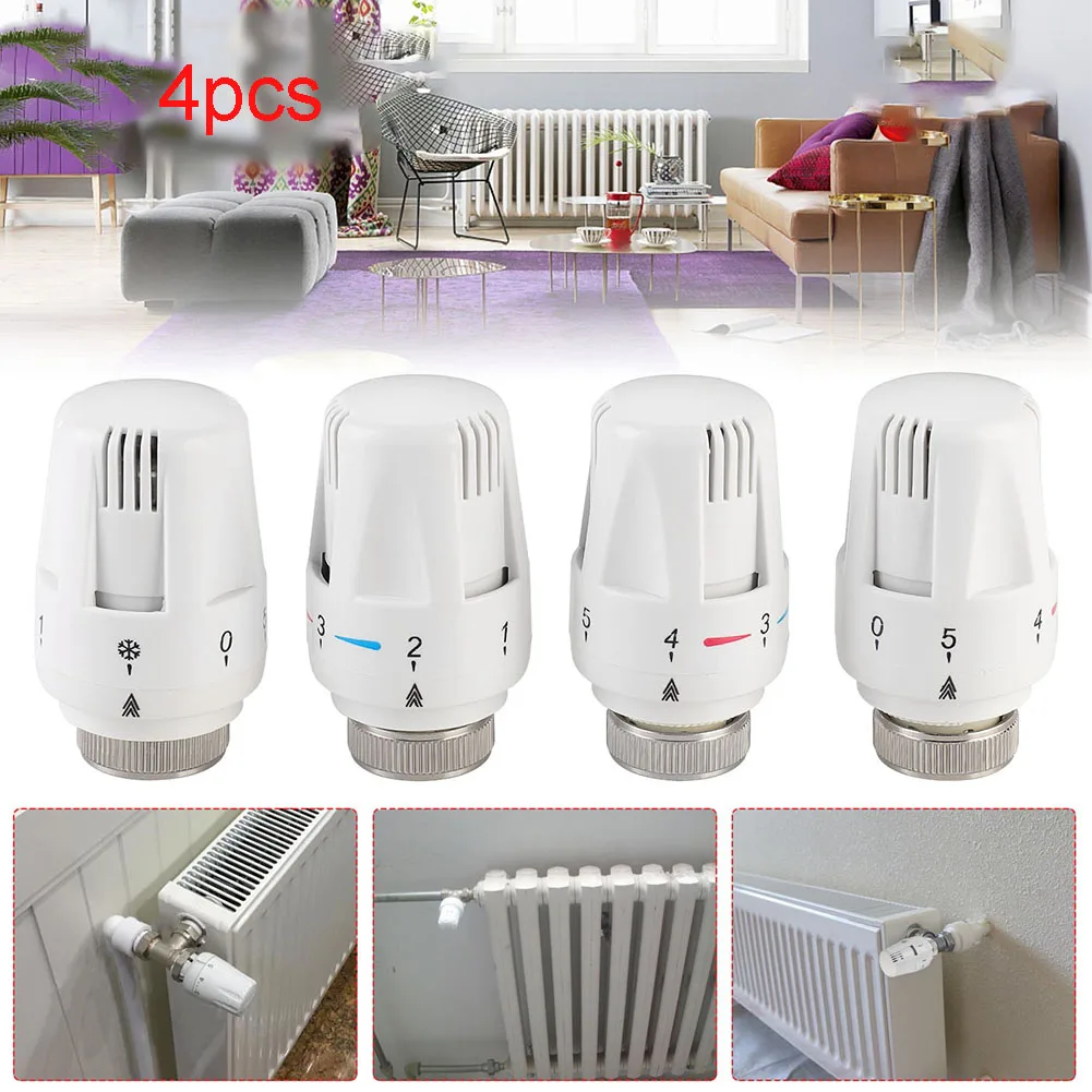 4pcs Temperature Control Valves Radiators Radiator Thermostatic Valve M30x1.5mm Adjustment Thermostatic Head Control System
4pcs Temperature Control Valves Radiators Radiator Thermostatic Valve M30x1.5mm Adjustment Thermostatic Head Control System