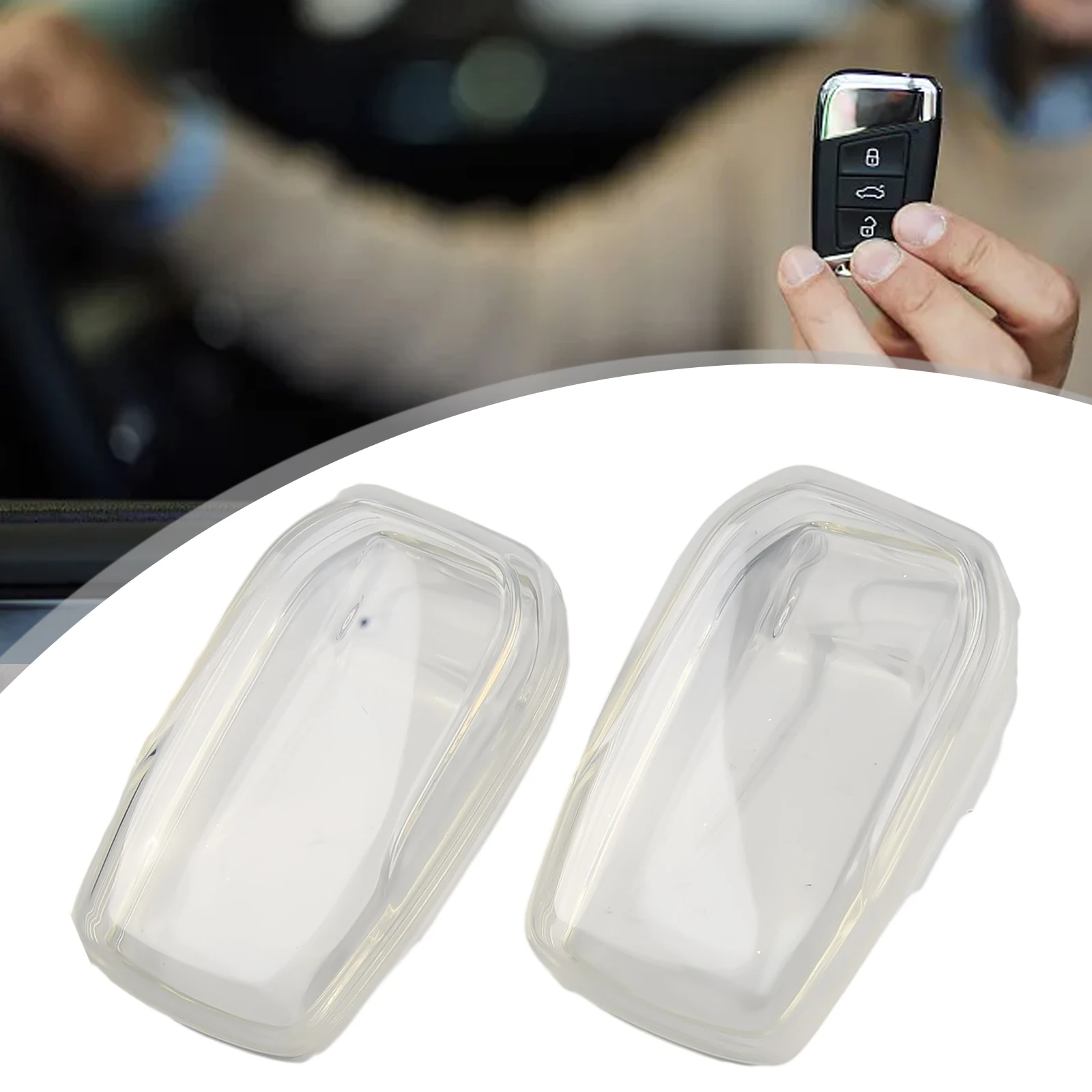 Transparent Clear Smart Car Key Cover Case Holder for Toyota, Lightweight and Durable, Easy Installation, 2Pc Set
Transparent Clear Smart Car Key Cover Case Holder for Toyota, Lightweight and Durable, Easy Installation, 2Pc Set