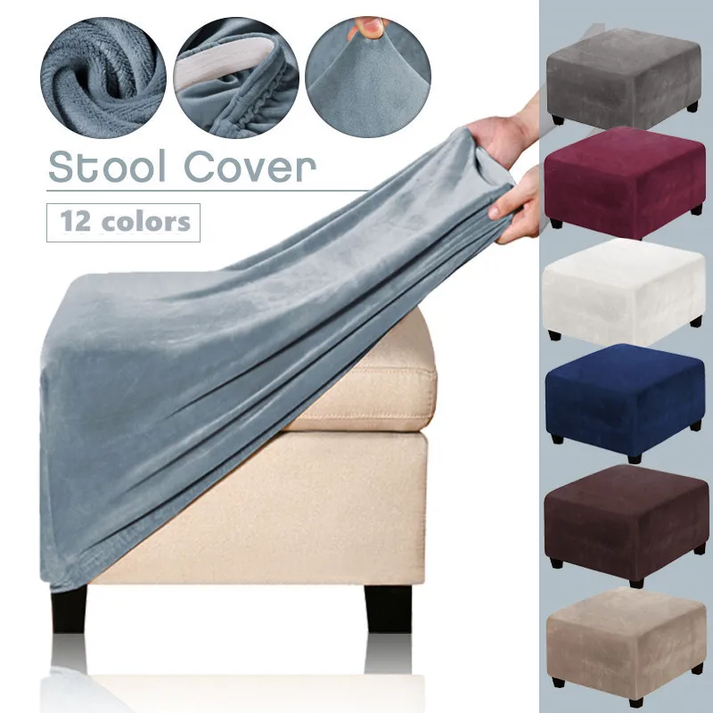 Thickened Velvet Ottoman Stool Covers Washable Square Living Room Sofa Footrest Protector Elastic All-inclusive Furniture Covers
Thickened Velvet Ottoman Stool Covers Washable Square Living Room Sofa Footrest Protector Elastic All-inclusive Furniture Covers