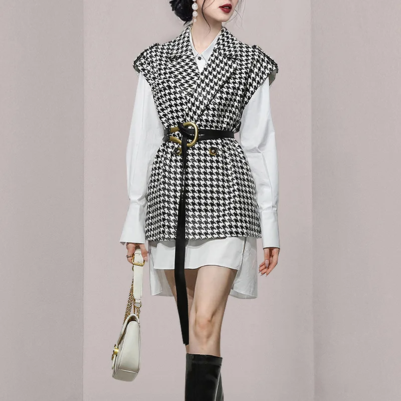 Women's Temperament Commuter Suit, Temperament Commuter, Socialite, Vest, Irregular Dress, 2-Piece, New, Autumn and Winter, 2023
Women's Temperament Commuter Suit, Temperament Commuter, Socialite, Vest, Irregular Dress, 2-Piece, New, Autumn and Winter, 2023