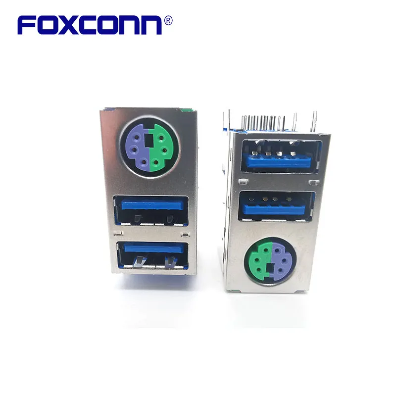 

Foxconn UEA1119C-HFD5-4F PS2+Double Deck USB3.0 Connector 24PIN