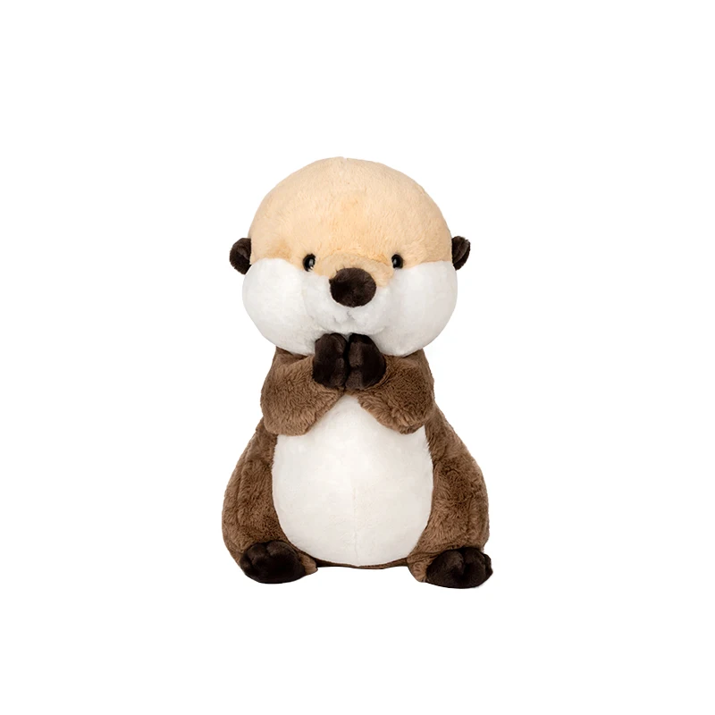 

25-40CM Cartoon Otter Plush Toy Cute Simulation Standing Sea Otter Stuffed Soft Animal Doll Bedtime For Boys Girls Birthday Gift