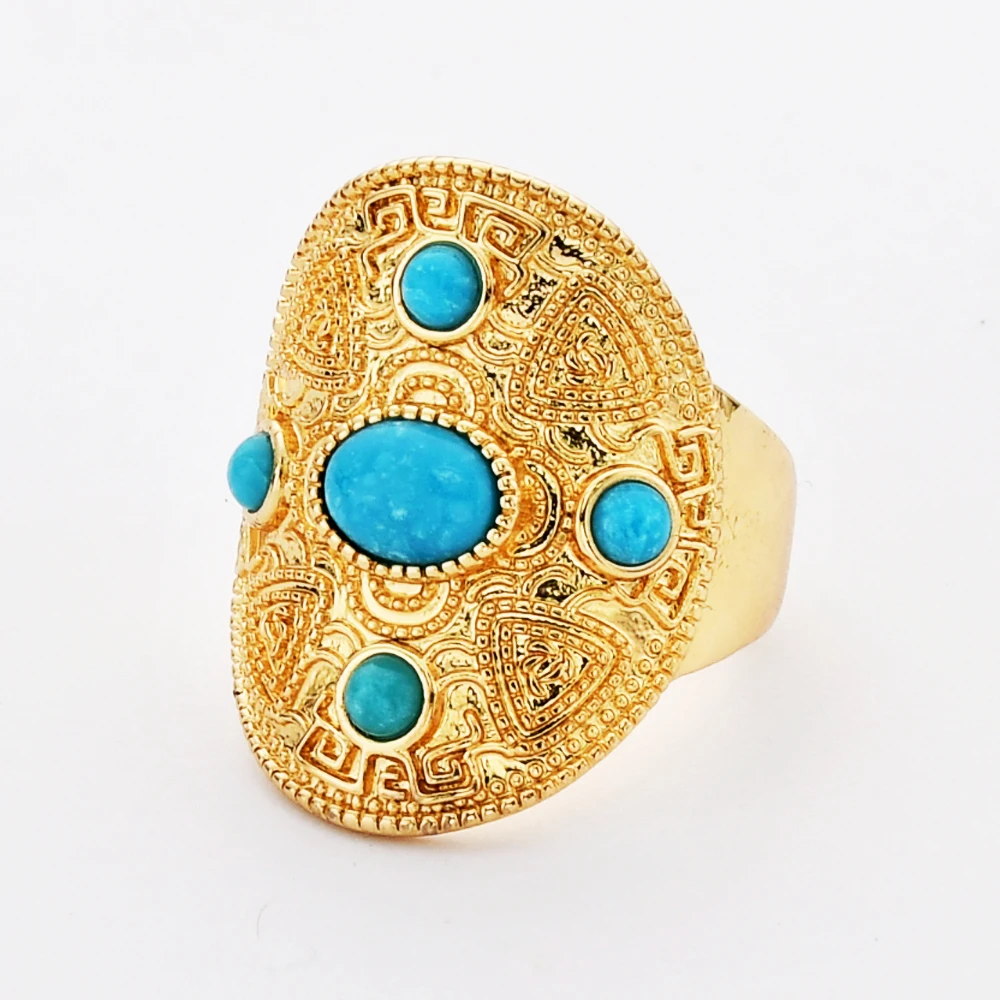 5PCS Retro Mens Rings Natural Turquoise Stone Adjustable Finger Ring Hip Hop Jewelry Accessories Party Gift Dropshipping
5PCS Retro Mens Rings Natural Turquoise Stone Adjustable Finger Ring Hip Hop Jewelry Accessories Party Gift Dropshipping