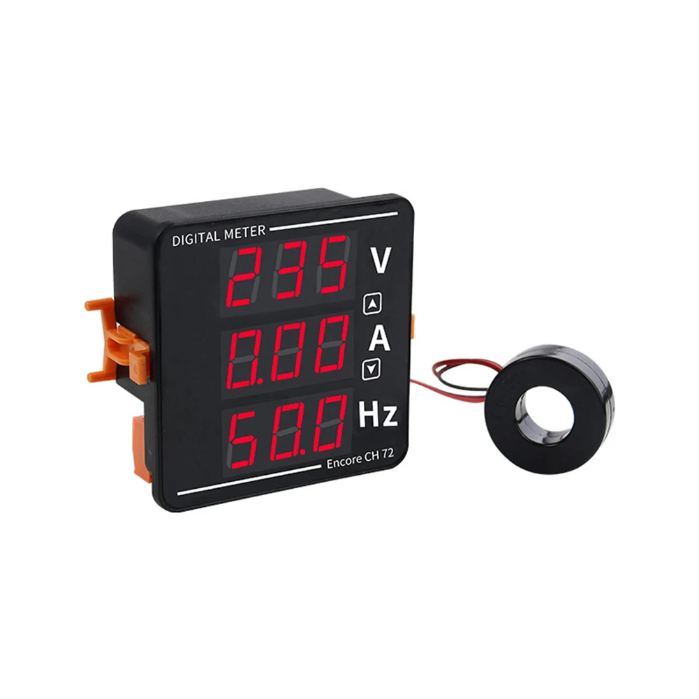 LED Digital Voltmeter Ammeter Hertz Meter with Sensor Beautiful Black + Red Design Voltage AC 50 500V Current AC 0 120A
LED Digital Voltmeter Ammeter Hertz Meter with Sensor Beautiful Black + Red Design Voltage AC 50 500V Current AC 0 120A