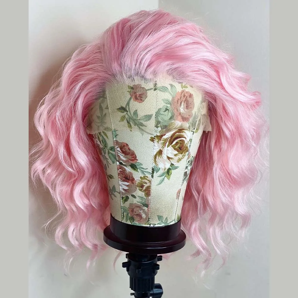 FANXITION Short Bob Wavy Wigs Pink Synthetic Lace Front Wigs with Free Part Natural Hairline Daily Use Wigs
FANXITION Short Bob Wavy Wigs Pink Synthetic Lace Front Wigs with Free Part Natural Hairline Daily Use Wigs