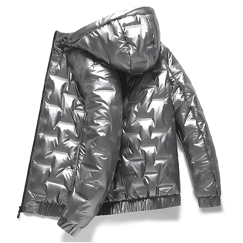 Mens Thick Warm Glossy Black Jackets Outwear Men's Clothings Winter Hooded Parkas Men Windbreaker Fashion Thermal Coats
Mens Thick Warm Glossy Black Jackets Outwear Men's Clothings Winter Hooded Parkas Men Windbreaker Fashion Thermal Coats