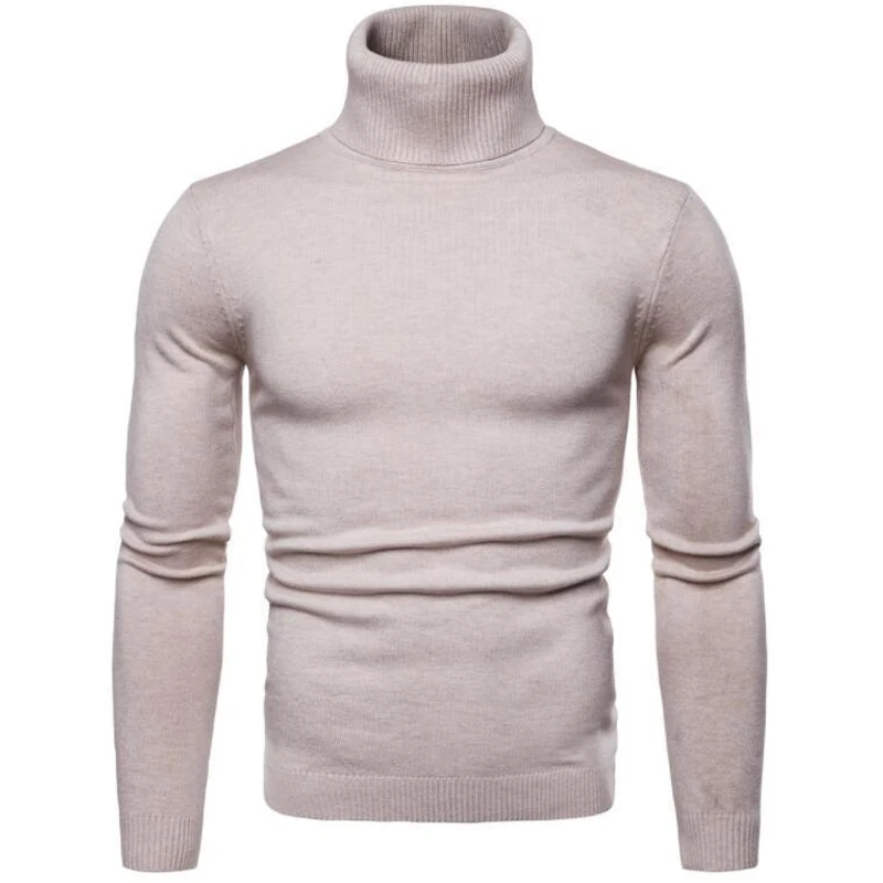 

14colors！Autumn and Winter New Men's All-match Turtleneck Sweater Korean Version Slim Men's Casual Pullover Sweater