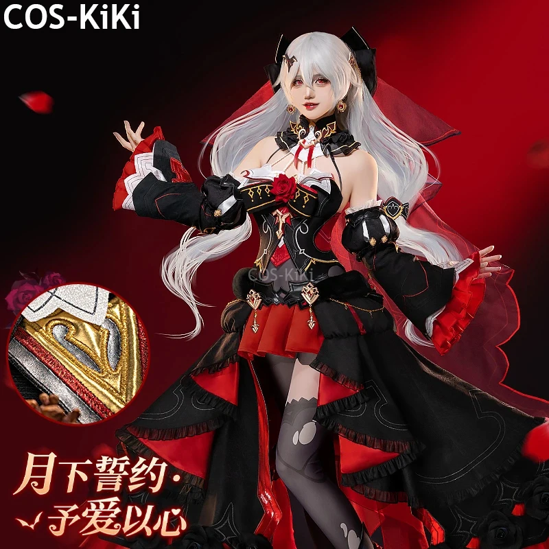 Костюм косплея COS-KiKi Honkai Impact 3rd Theresa Apocalypse лунный Vow: малиновый любовный костюм, элегантный костюм для вечеринки на Хэллоуин
Костюм косплея COS-KiKi Honkai Impact 3rd Theresa Apocalypse лунный Vow: малиновый любовный костюм, элегантный костюм для вечеринки на Хэллоуин