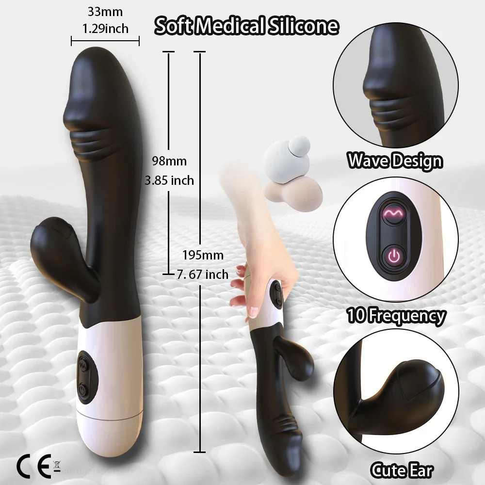 Powerful Rabbit Vibrator for Women G Spot Female Clitoris Stimulator Clit Vibrating Silent Huge Dildo Adult Goods Sex Toy Powerful Rabbit Vibrator for Women G Spot Female Clitoris Stimulator Clit Vibrating Silent Huge Dildo Adult Goods Sex Toy