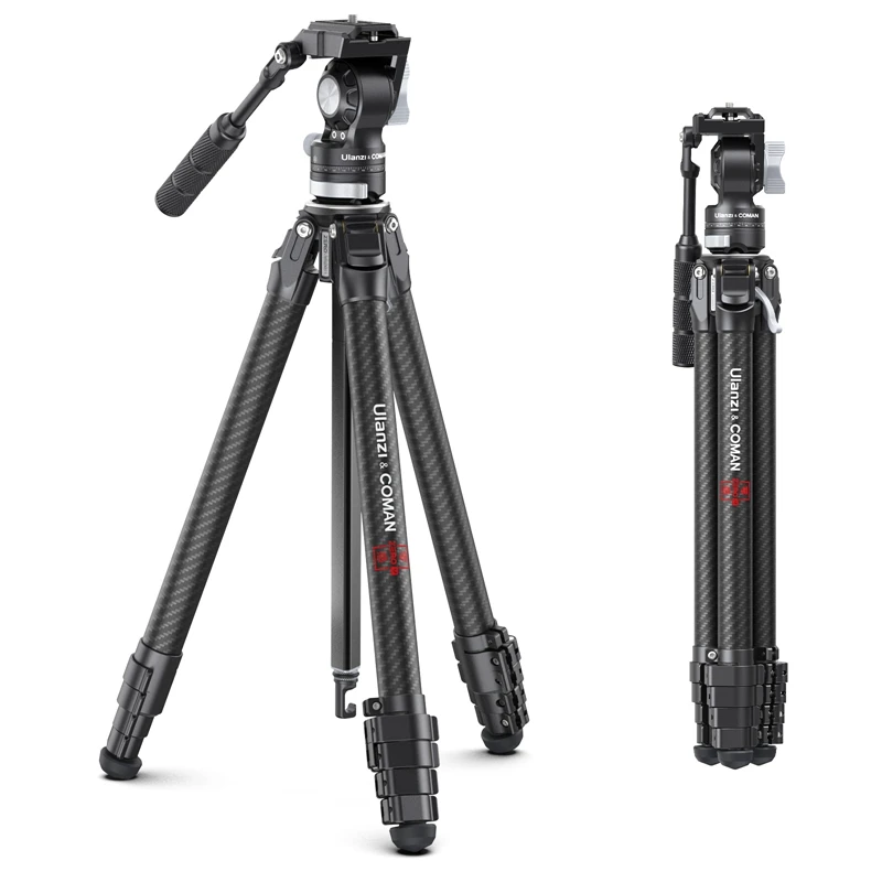 Ulanzi Zero V Carbon Fiber Video Travel Tripod 360° Panorama Fluid Ballhead for DSLR Camera with Arca-Swiss Quick Release Plate
Ulanzi Zero V Carbon Fiber Video Travel Tripod 360° Panorama Fluid Ballhead for DSLR Camera with Arca-Swiss Quick Release Plate