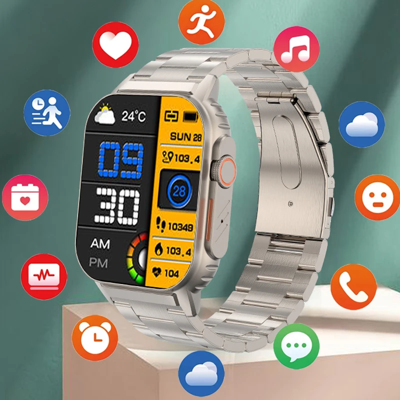 Bluetooth Call Sport Heart Rate Monitor Men Women Smart Watch 1.85 Inch Screen HRV Blood Pressure Blood Oxygen Health Smartwatch
Bluetooth Call Sport Heart Rate Monitor Men Women Smart Watch 1.85 Inch Screen HRV Blood Pressure Blood Oxygen Health Smartwatch