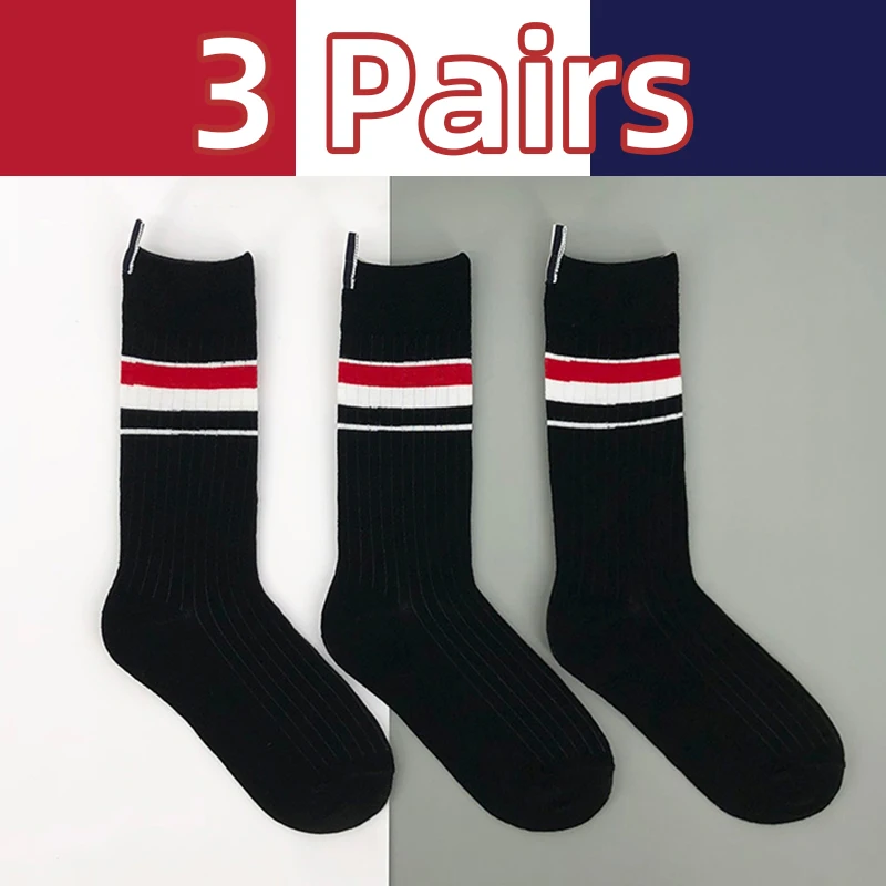 Men's Black Stocking Cotton High Quality Striped Women Socks Design Fashion Luxury Brands Breathable Unisex Stocks 1/3 Pairs
Men's Black Stocking Cotton High Quality Striped Women Socks Design Fashion Luxury Brands Breathable Unisex Stocks 1/3 Pairs