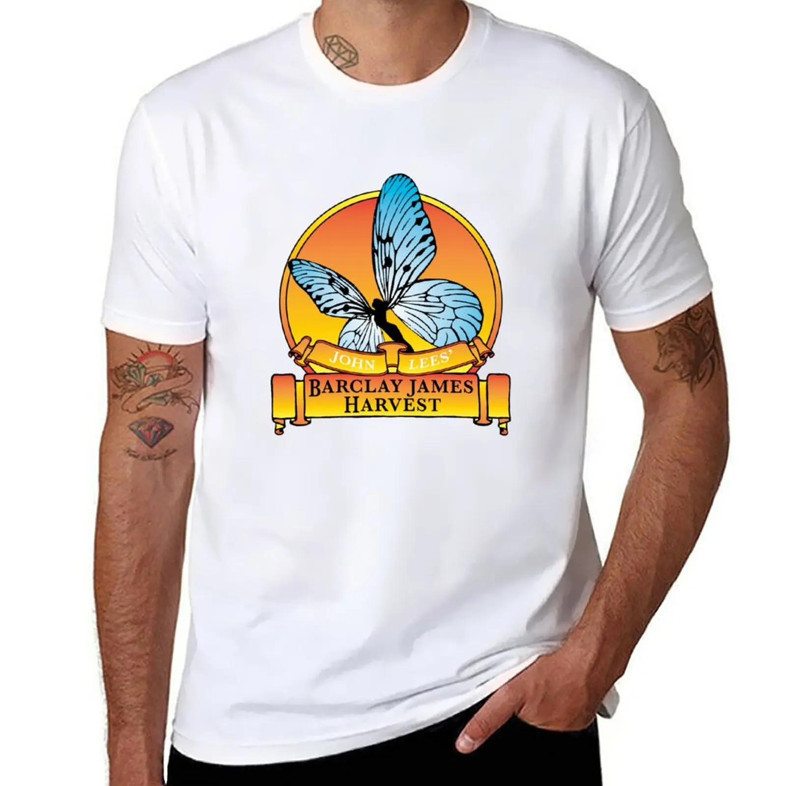 

New BARCLAY JAMES HARVEST LOGO T-Shirt custom t shirts hippie clothes anime Men's t shirts