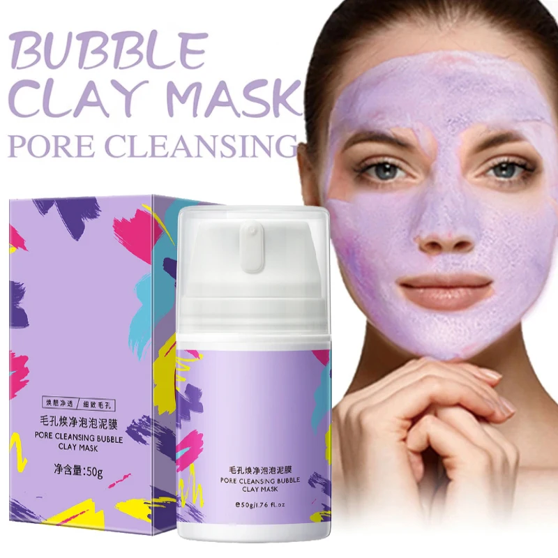 Bubble Mud Film Mask Deep Cleansing Oil Control Anti-Acne Moisturizing Whitening Remove Blackhead Shrink Pores Face Care 50g
Bubble Mud Film Mask Deep Cleansing Oil Control Anti-Acne Moisturizing Whitening Remove Blackhead Shrink Pores Face Care 50g