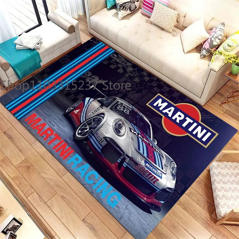 

Martini Racing Poster Printed Area Rug Carpet,Living Room Bedroom Carpets,computer Chair Mats,brithday Gift