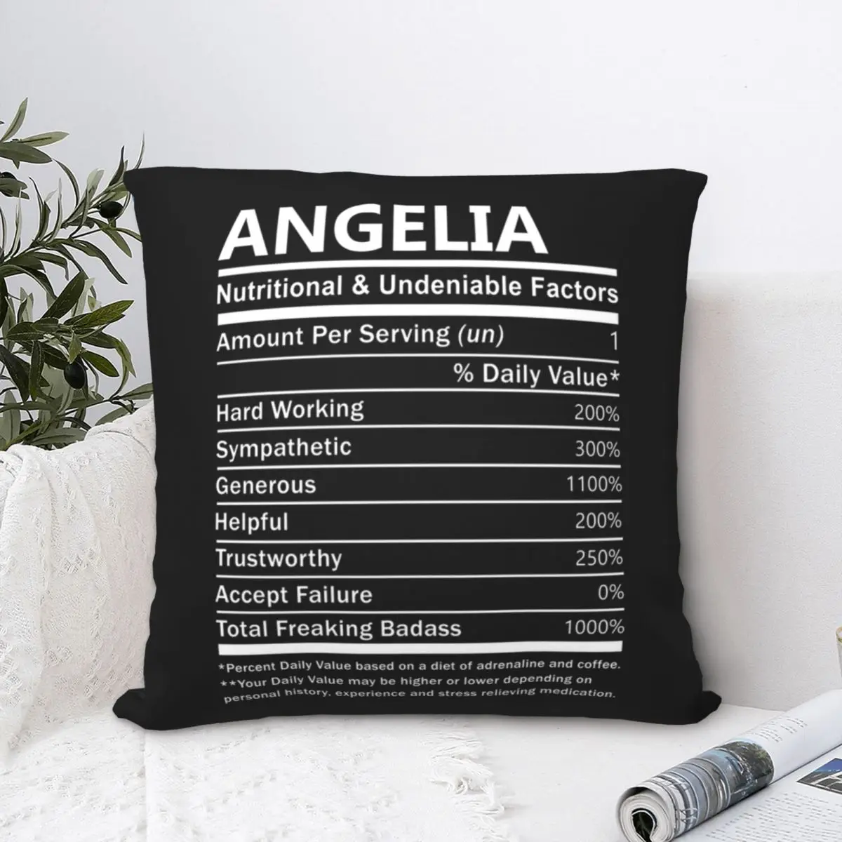 Angelia Name Square Pillowcase Polyester Pillow Cover Velvet Cushion Decor Comfort Throw Pillow For Home Living Room
Angelia Name Square Pillowcase Polyester Pillow Cover Velvet Cushion Decor Comfort Throw Pillow For Home Living Room