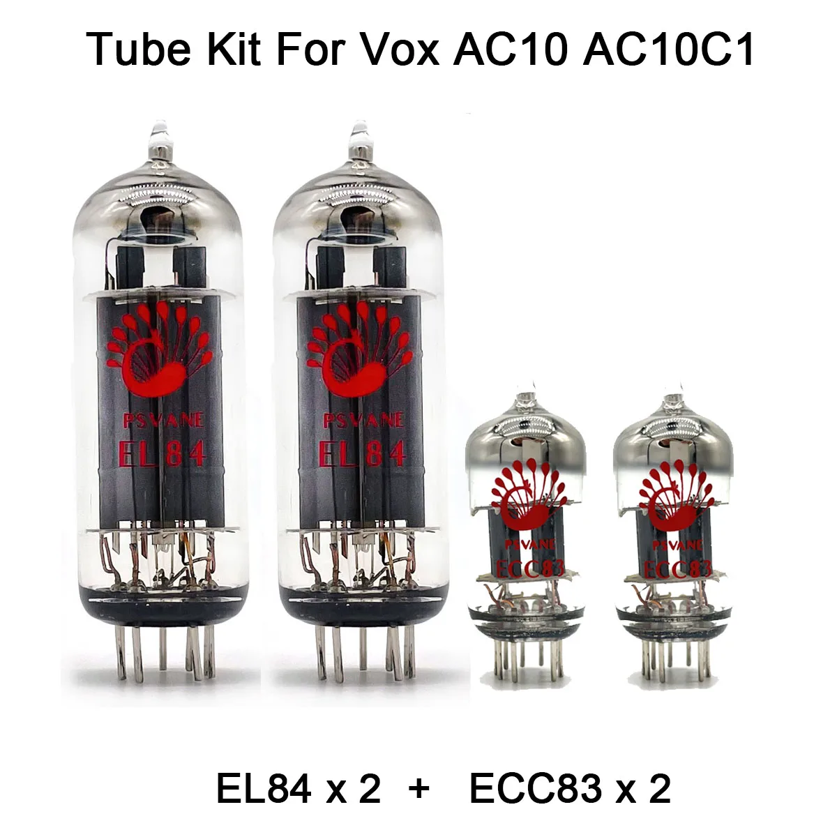 

Tube Kit For Vox AC10 AC10C Guitar Amplifier Tube Amp PSVANE EL84 2PCS ECC83 2PCS Power Tube Amp Vacuum Tube Valve Audio Pre-amp