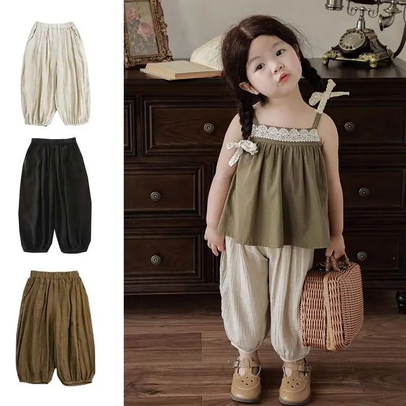Girls Pants Summer Thin Baby Ultra-thin Ice Silk Mosquito Repellent Pants Childrens Loose Sports Pants Fashionable Kids Clothing
Girls Pants Summer Thin Baby Ultra-thin Ice Silk Mosquito Repellent Pants Childrens Loose Sports Pants Fashionable Kids Clothing