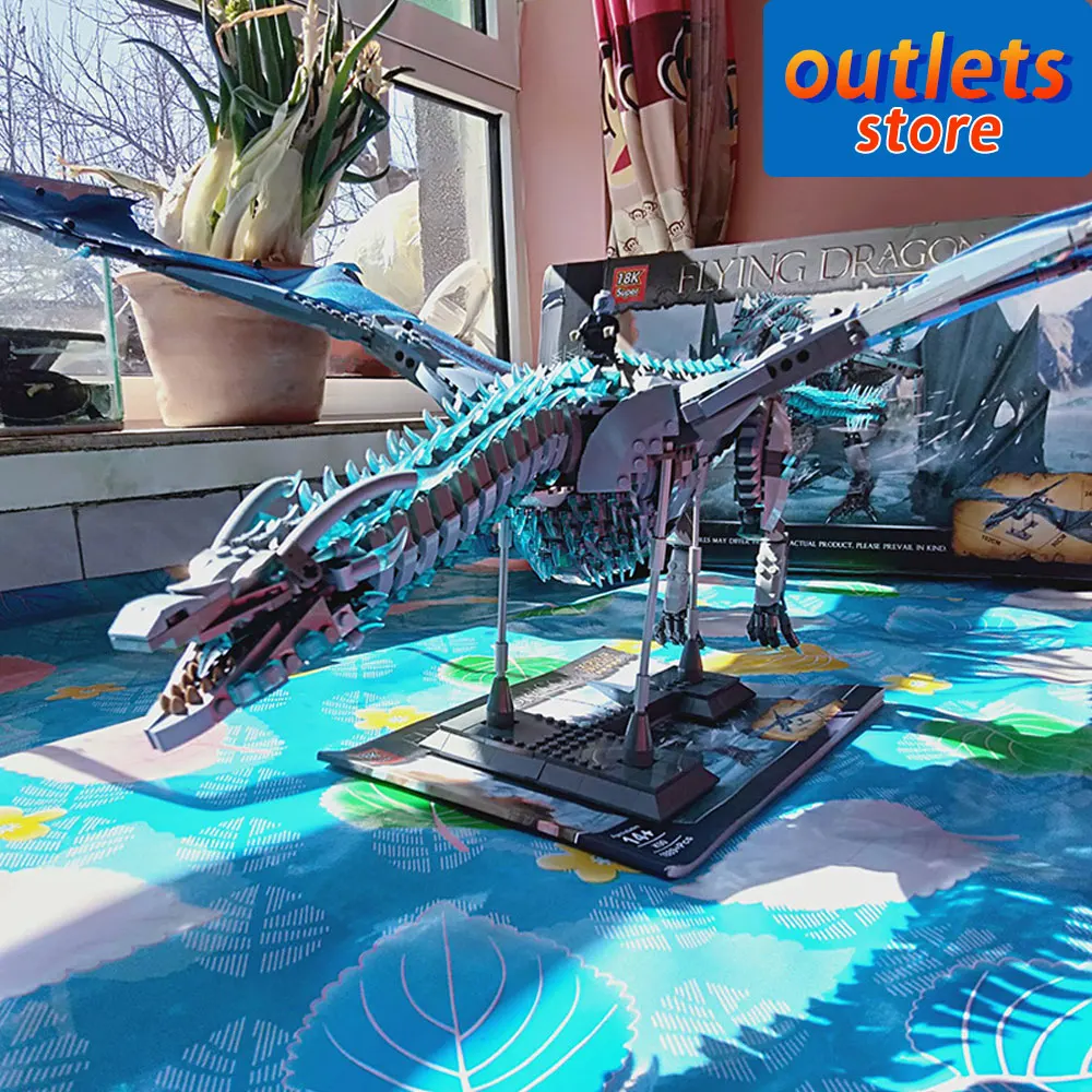 K90 Creative Expert Ideas Thronesd Flying Dragon Moc Modular Model Building Blocks Bricks Movie Games Boys Gifts Toys 1691PCS
K90 Creative Expert Ideas Thronesd Flying Dragon Moc Modular Model Building Blocks Bricks Movie Games Boys Gifts Toys 1691PCS